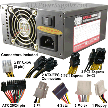 Athena part number AP-MP4ATX55FEP8  power supply