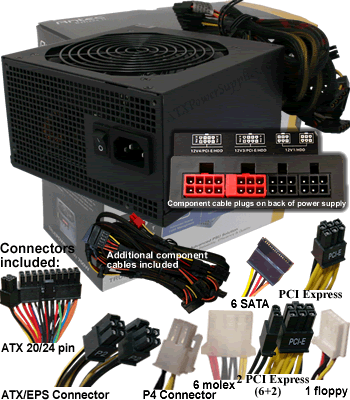 Antec part number TP-750 BLUE  power supply